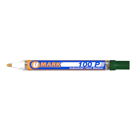 U-Mark 100P Ind. Paint Marker Green 12/bx 10203